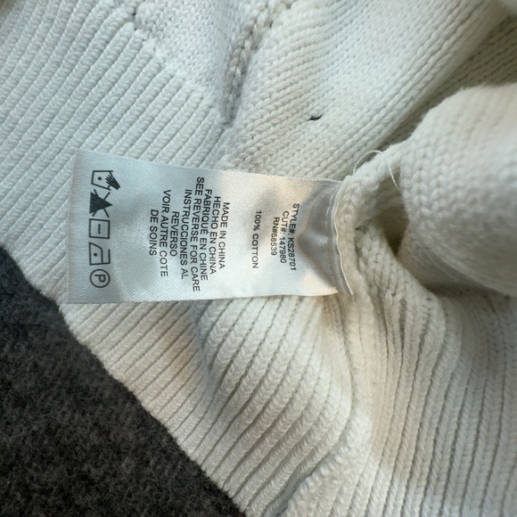 KUT from the Kloth‎ Embroidered Floral Sweater White Purple Cotton Knit L - Picture 7 of 9